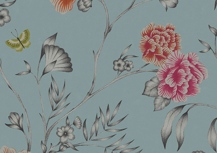 Borneo, Powder Blue - Roman Blind - Image 7